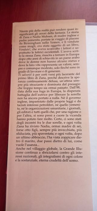 Romanzo Zana Muhsen Ti salverò