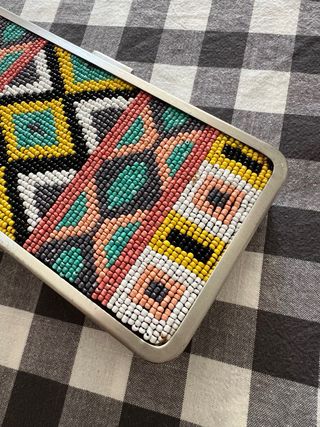 Clutch Fiesta Zara Multicolor y Plateado