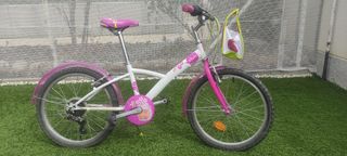 Bicicletta da bambina 20 rosa e bianca