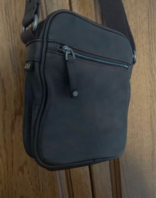 Bandolera hombre marrón