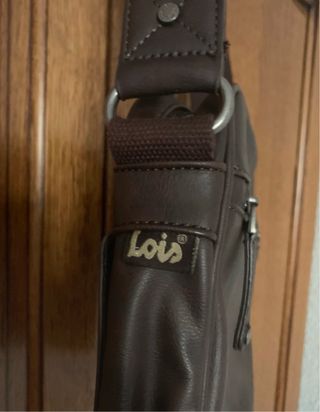 Bandolera hombre marrón