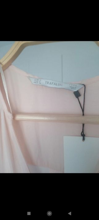 Blusa Zara Rosa Palo