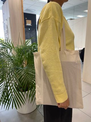 60 Bolsas de Tela Beige