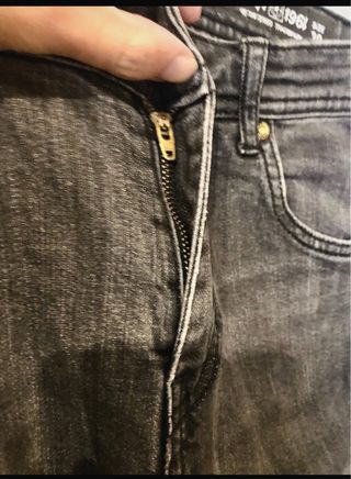 Jeans grigi Terranova regular fit uomo taglia M