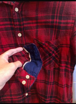 Camicia Alcott a quadri uomo felpata