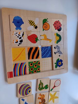 Puzzle de Madera Goula Animales y Objetos