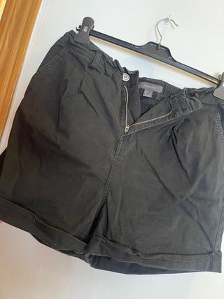Falda vaquera gris desgastada talla S