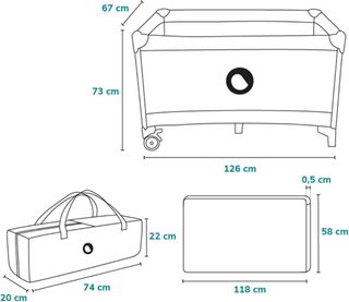 Cuna de Viaje Lionelo Stefi 120x60