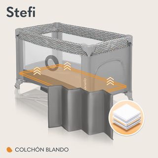 Cuna de Viaje Lionelo Stefi 120x60