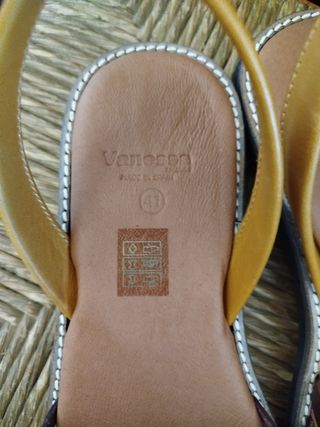 Sandalias Menorquinas Tiras Piel Talla 41