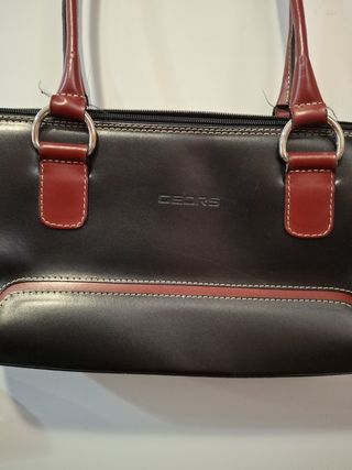 Bolso Geors Negro y Rojo