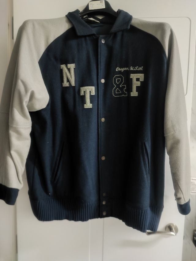 Cazadora Béisbol Nike XXXL Azul/Gris.