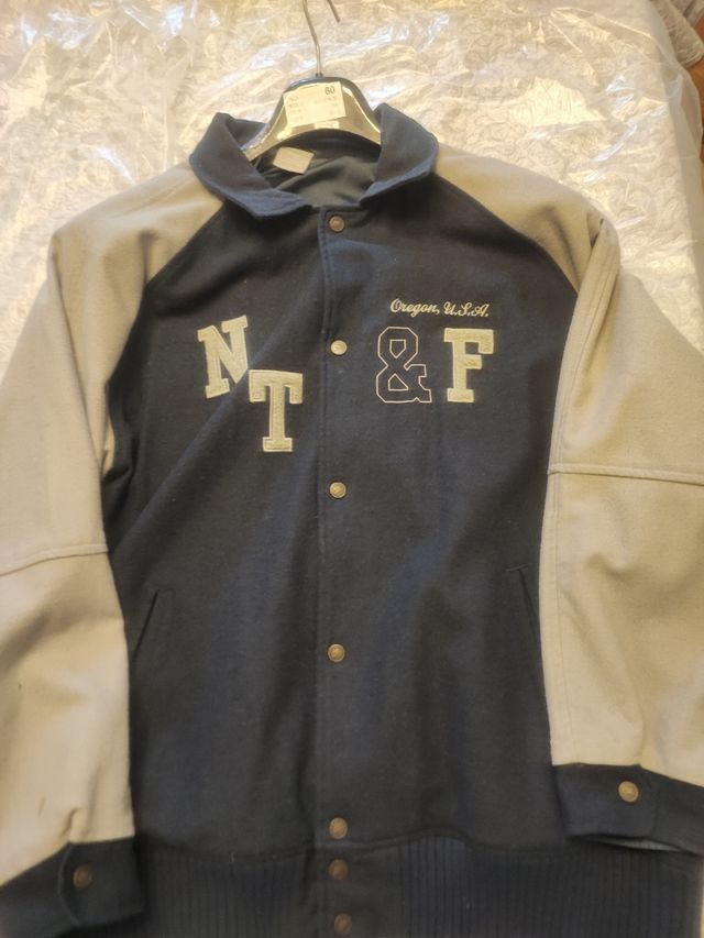 Cazadora Béisbol Nike XXXL Azul/Gris.