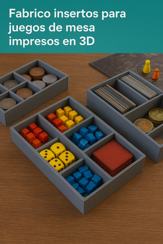 Insertos para juegos de mesa impresos en 3D