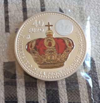 Moneda 40 Euro Corona.No hago envíos 