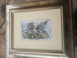 2 Acquarelli Praga con Cornice