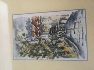 2 Acquarelli Praga con Cornice