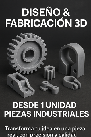 Diseño y Fabricación 3D Piezas Industriales