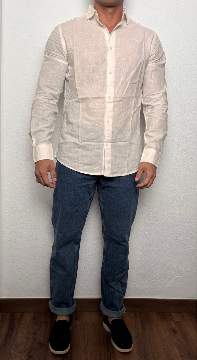 Camisa blanca de manga larga Álvaro Moreno t/ 39