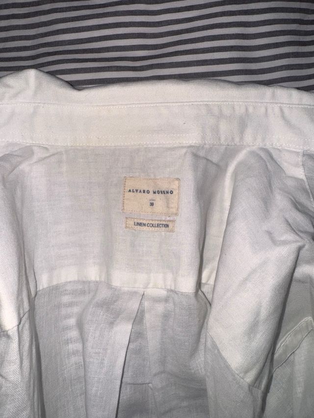 Camisa blanca de manga larga Álvaro Moreno t/ 39
