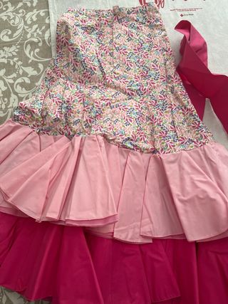 Falda flamenca niña talla 8/10