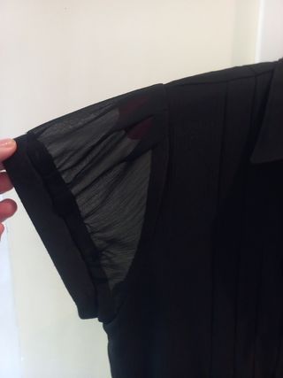 Vestido plisado Adolfo Domínguez negro