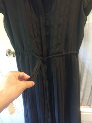 Vestido plisado Adolfo Domínguez negro