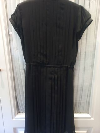 Vestido plisado Adolfo Domínguez negro