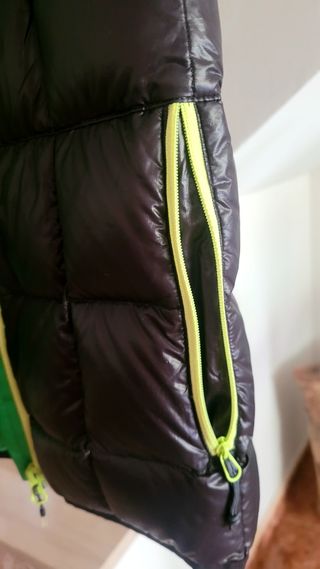 Plumífero Quechua Unisex Negro y Verde