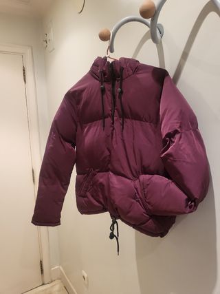 Plumífero granate Talla S