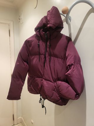 Plumífero granate Talla S