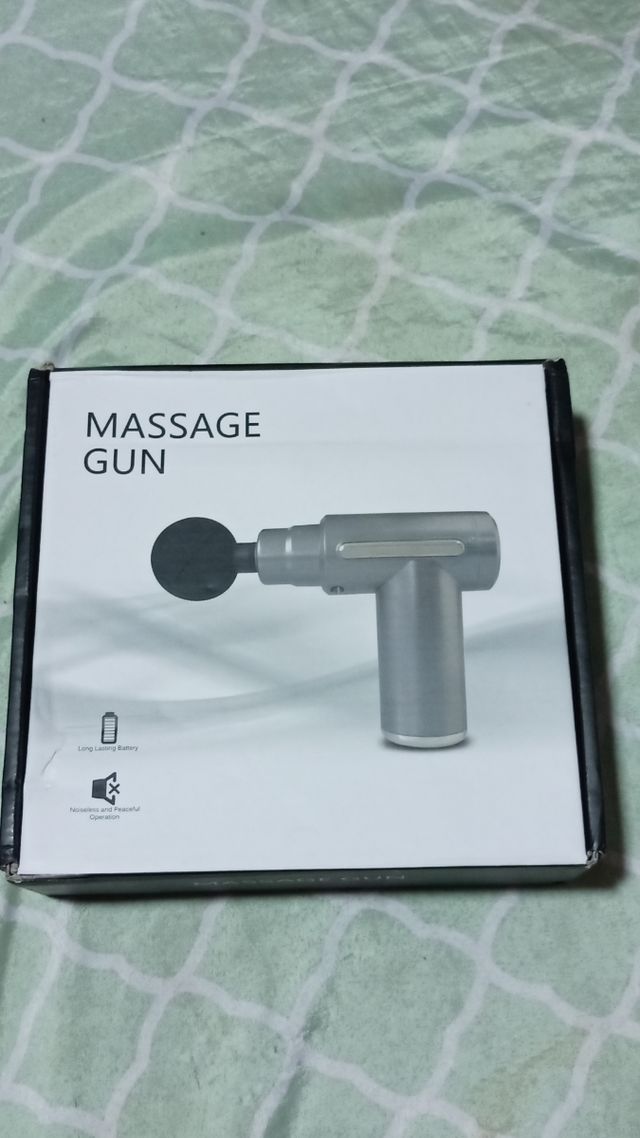 Pistola Masajeadora Massage Gun 4 Cabezales