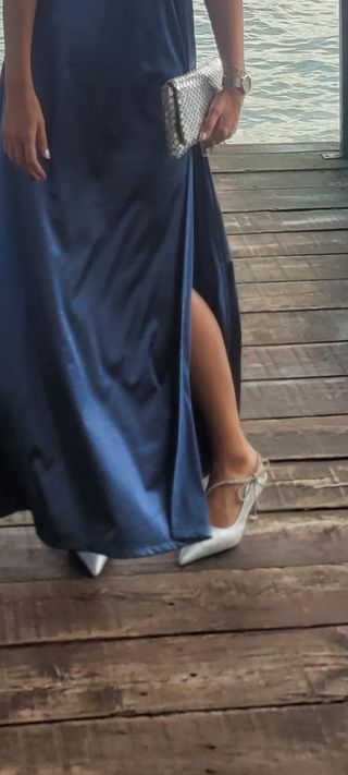 Zapatos de fiesta plateados
