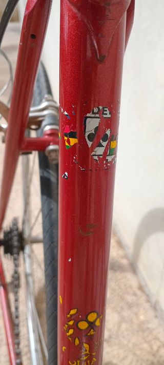 Bicicleta Vintage Colnago Roja