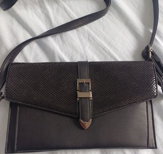 Bolso de hombro negro mujer