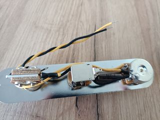 Placa Control Telecaster Cromada