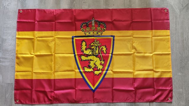 Bandera grande del Real Zaragoza y España