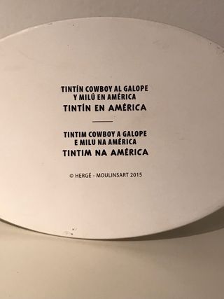 Figura Tintín a Caballo con Milú