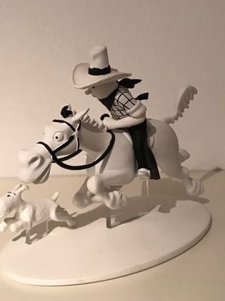 Figura Tintín a Caballo con Milú