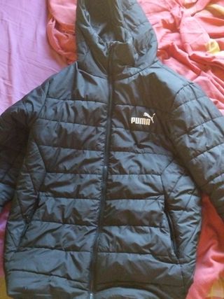 Chaqueta Puma Negra con Capucha