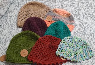 Gorros de lana hechos a mano