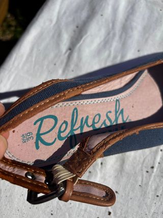 Espadrillas Refresh donna n.39 blu e cuoio