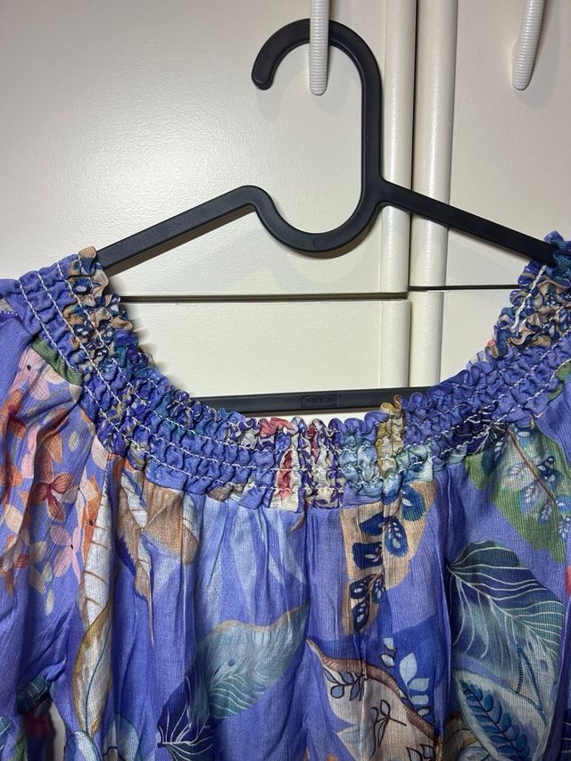 Blusa mujer estampada manga corta