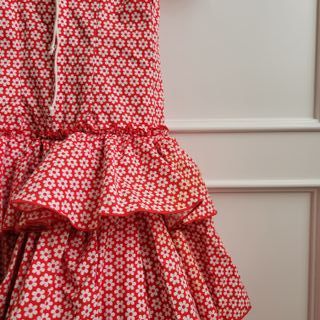 Vestido Flamenca Niña 4 Años Rojo