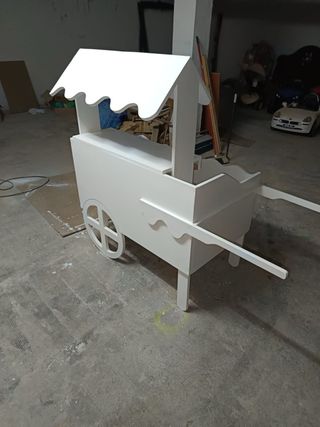 Carro para celebraciones blanco