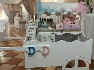 Carro para celebraciones blanco