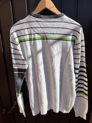 Jersey Quiksilver Rayas Blanco y Negro