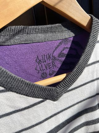 Jersey Quiksilver Rayas Blanco y Negro