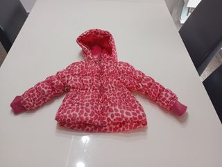 Chaqueta acolchada niña rosa