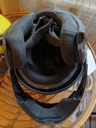 Casco Moto Amarillo y Negro